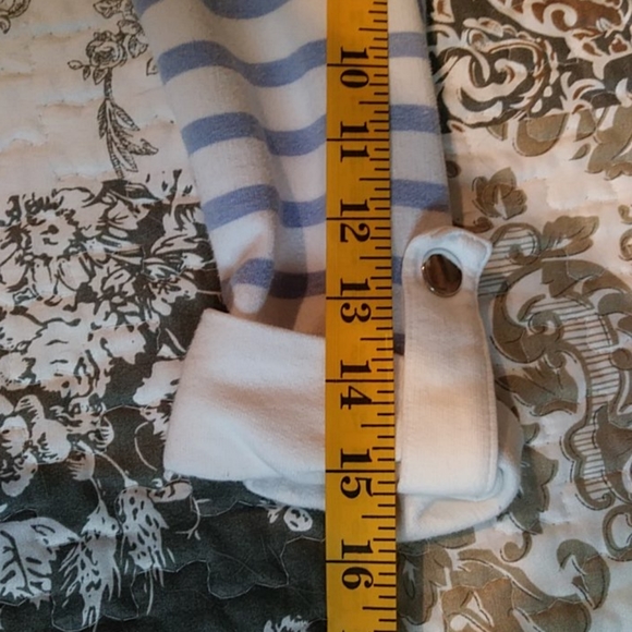 KAREN SCOTT Zip-Up in Stripes - Picture 8 of 10